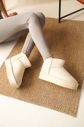 بوت / نیم بوت بژ زنانه جیر FGZY Shoes - کد 853884924