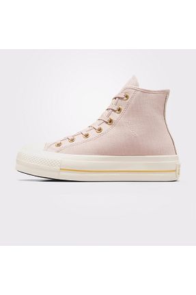 کفش اسنیکر صورتی زنانه بند دار Converse - کد 850727016