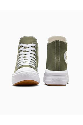 کفش اسنیکر طلائی زنانه بند دار Converse - کد 848503537
