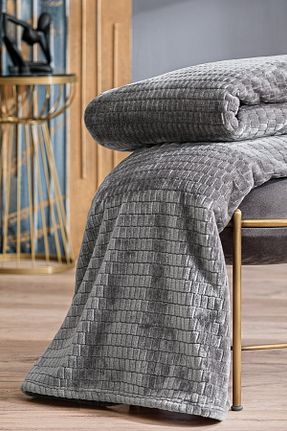 پتو تکنفره طوسی پلی استر Puffy - کد 861601615