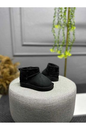 بوت / نیم بوت مشکی بچه گانه چرم مصنوعی woltybaby - کد 788433163