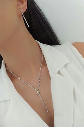 گردنبند جواهر زنانه برنجی Çlk Accessories - کد 270336335