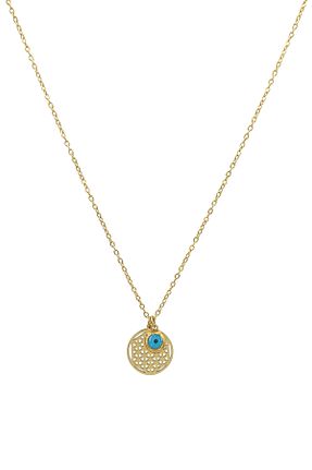 گردنبند استیل ( فولاد ) طلائی زنانه استیل (فولاد) Çlk Accessories - کد 794137531