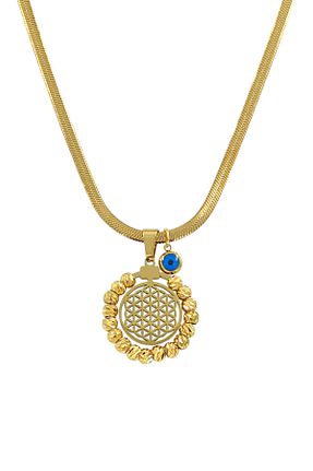 گردنبند استیل ( فولاد ) طلائی زنانه استیل (فولاد) Çlk Accessories - کد 794137479