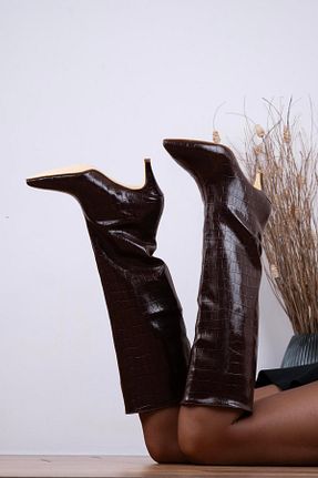 چکمه مشکی زنانه چرم لاکی sovrana - کد 860683543