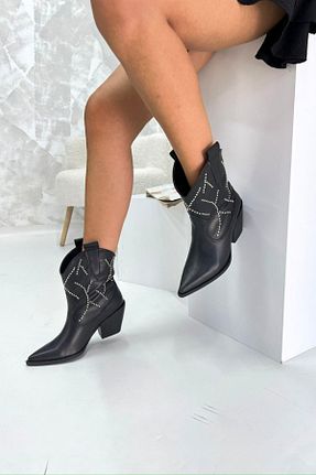 بوت / نیم بوت مشکی زنانه چرم مصنوعی inizio - کد 861632184