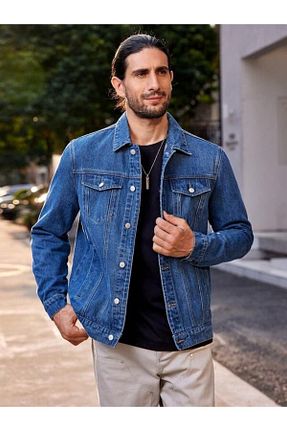 کت آبی مردانه اسلیم فیت Cuqq Denim - کد 795263986
