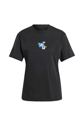 تیشرت اسپرت مشکی زنانه رگولار adidas - کد 828499004