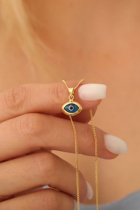 گردنبند نقره طلائی زنانه 925 عیار Nox Jewelry - کد 861601355