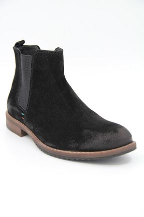 بوت / نیم بوت مشکی مردانه چرم خالص Freefoot - کد 339251060