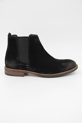 بوت / نیم بوت مشکی مردانه چرم خالص Freefoot - کد 339251060