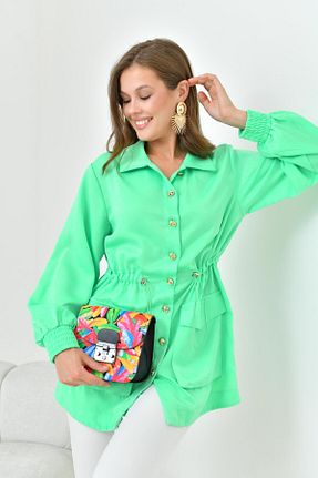 کلاه و ابایا سبز زنانه مخلوط ویسکون FTZ WOMEN - کد 833081241