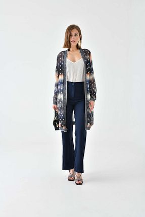 کلاه و ابایا سرمه ای زنانه مخلوط ویسکون FTZ WOMEN - کد 799668285