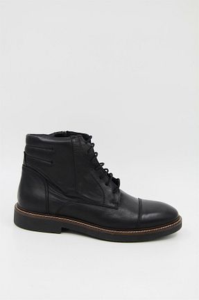 بوت / نیم بوت مشکی مردانه چرم خالص Freefoot - کد 338934459