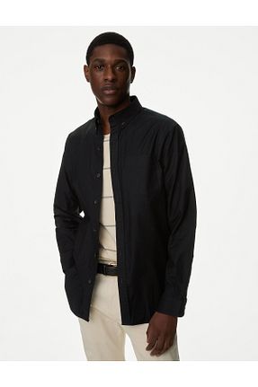 پیراهن مشکی مردانه رگولار Marks & Spencer - کد 852956803