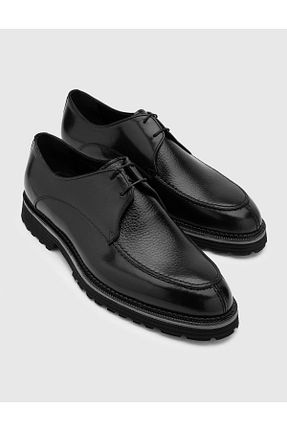 کفش کژوال مشکی مردانه چرم خالص İlvi - کد 764016744