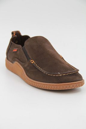 کفش کژوال قهوه ای مردانه چرم خالص Freefoot - کد 266882987