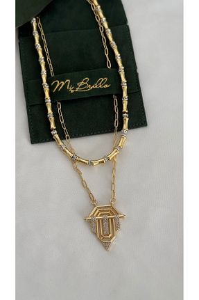 گردنبند جواهر طلائی زنانه رودیوم Brillo - کد 861750800