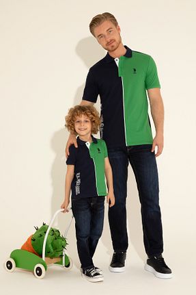 پولوشرت سبز مردانه پارچه ای U.S. Polo Assn. - کد 833127483