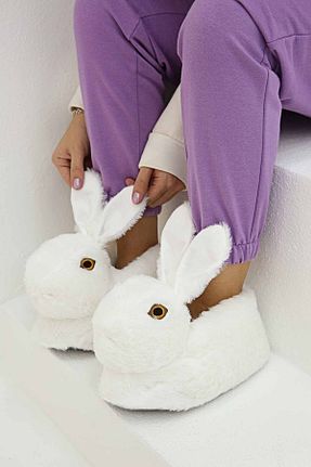 دمپائی خانگی سفید زنانه پارچه ای Ccway - کد 158737383