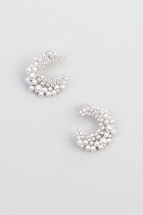 گوشواره مروارید سفید So Chic - کد 284803332