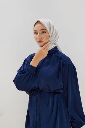 روسری طوسی پلی استر Silk Home - کد 797685109