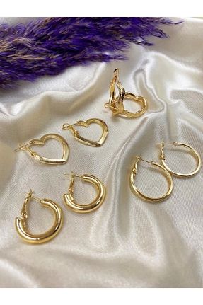 گوشواره جواهر طلائی کلیپس دار Eylülün Takısı - کد 776450650