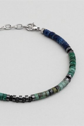 دستبند استیل (فولاد) سرمه ای مردانه استیل (فولاد) So CHIC GENT - کد 835689781