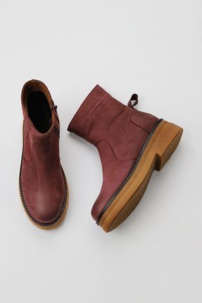 بوت / نیم بوت زرشکی زنانه پارچه ای Bueno Shoes - کد 380304293