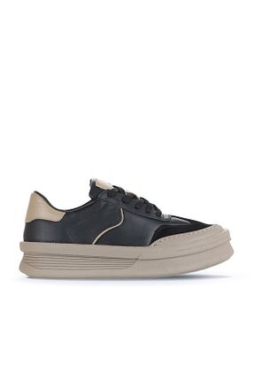 کفش اسنیکر مشکی زنانه چرم اصل Bueno Shoes - کد 860103776