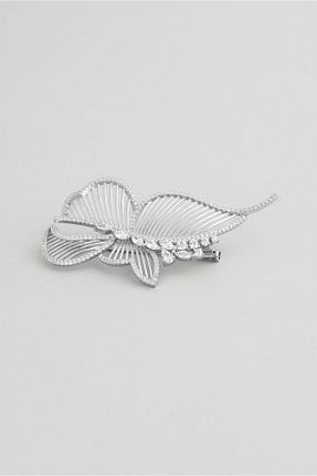 سنجاق سینه سفید زنانه فلزی So Chic - کد 791062724