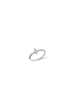 انگشتر نقره زنانه زیرکن Metay Silver - کد 860883093