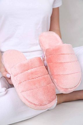 دمپائی خانگی صورتی زنانه پاشنه کوتاه (1 - 4 سانتی متر) Ccway - کد 154396533