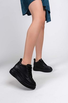 کفش اسنیکر مشکی زنانه بند دار TUUBA SHOES - کد 839485223