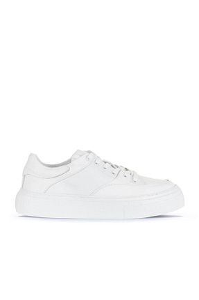 کفش اسنیکر سفید مردانه چرم اصل Bueno Shoes - کد 859156789