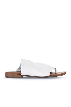 دمپائی سفید زنانه چرم خالص Bueno Shoes - کد 851595715
