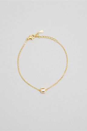 دستبند نقره زرد زنانه 925 عیار So Chic - کد 838113705