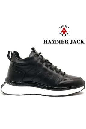 بوت / نیم بوت مشکی مردانه چرم خالص Hammer Jack - کد 860126019