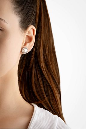 گوشواره مروارید سفید So Chic - کد 809761814