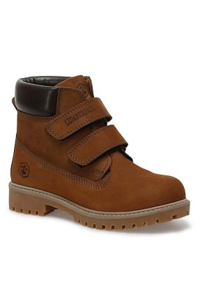 بوت / نیم بوت قهوه ای بچه گانه چرم خالص Lumberjack - کد 356505943