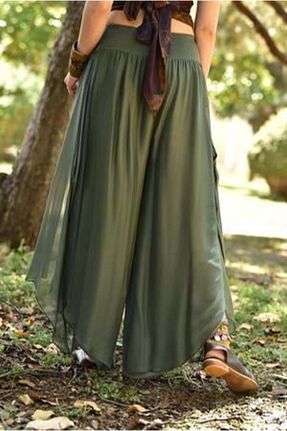 شلوار طوسی زنانه پارچه Bohem Stil - کد 297385866