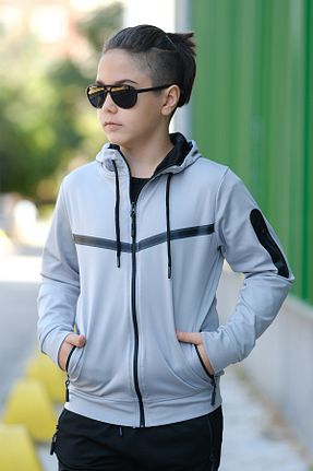 ست گرمکن طوسی بچه گانه پاچه کش دار Pina Kids - کد 860873548