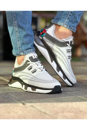 کفش اسنیکر سفید مردانه چرم اصل ByItallanoshoes - کد 759831734