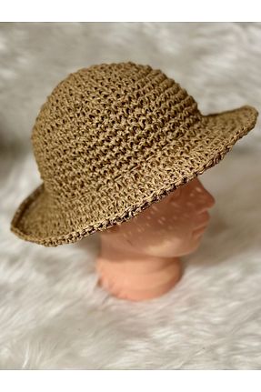 کلاه قهوه ای بچه گانه حصیر Zuviel Deco Handmade - کد 796570370