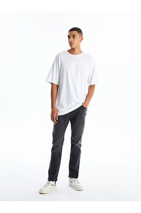 شلوار جین طوسی مردانه پاچه تنگ LC Waikiki - کد 849859440