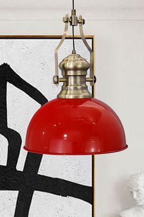 لوستر قرمز فلزی Bamyum - کد 176142074