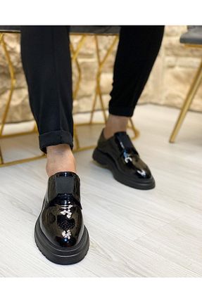 کفش کژوال مشکی مردانه چرم خالص ByItallanoshoes - کد 343746807