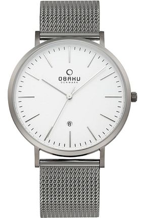 ساعت مچی طوسی مردانه استل (فولاد) Obaku - کد 4944702