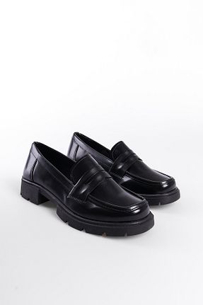 کفش لوفر مشکی زنانه چرم مصنوعی Capone Outfitters - کد 859887154