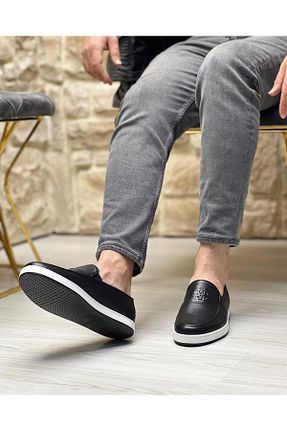 کفش کژوال مشکی مردانه چرم خالص ByItallanoshoes - کد 682993329